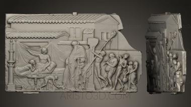 High reliefs and bas-reliefs, historical and religious (GRLFH_0148) 3D model for CNC machine